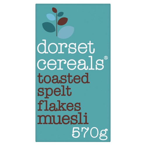Dorset Cereals Tasty Toasted Spelt Flakes Muesli Cereal 570g (Pack 3)