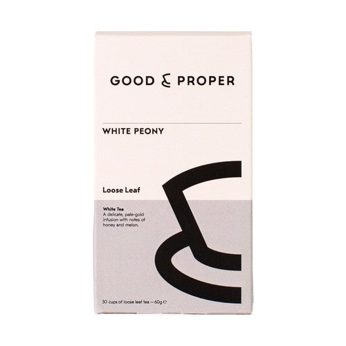 Good & Proper Tea - Loose Leaf White Peony White Tea 60g (Pack of 2)