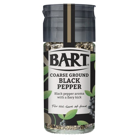 Bart Black Pepper Coarse Ground 38g (Pack of 2)