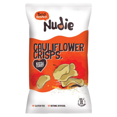 Nudie Cauliflower Crisps with Katsu Curry 80g (Pack of 6)