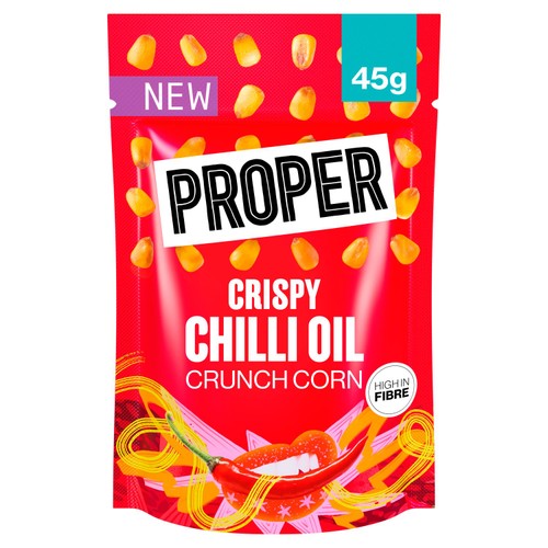 PROPER Crunch Crispy Chilli Oil Crunch Corn 45g (Pack of 6)