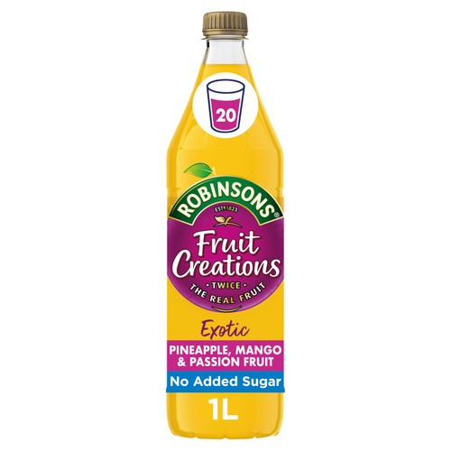 Robinsons Fruit Creations Pineapple, Mango Passionfruit 1L (Pack 2)