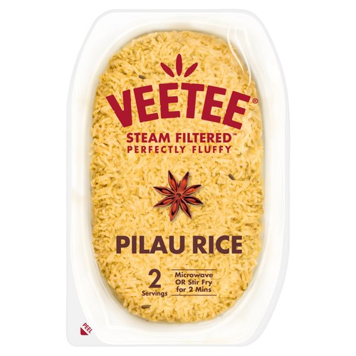 Veetee Heat and Eat Pilau Rice Tray 280g (Pack of 3)
