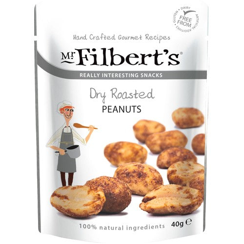 Mr Filbert's Dry Roasted Peanuts 40g (Pack of 3)