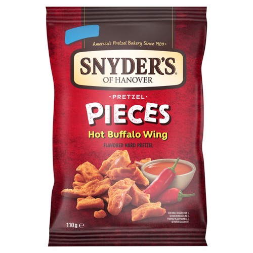 Snyder's Pretzel Pieces Hot Buffalo Wings 110g (Pack of 3)