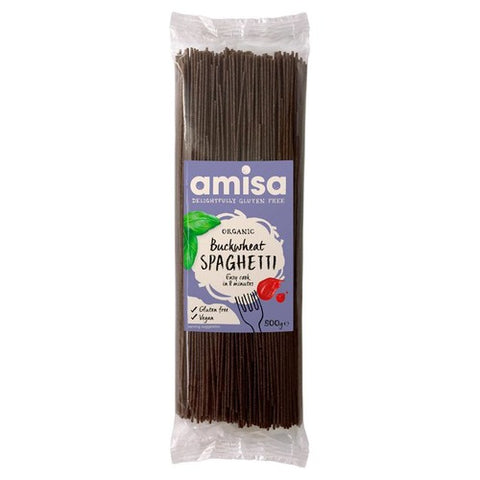 Amisa Organic Gluten Free Buckwheat Spaghetti 500g (Pack of 3)