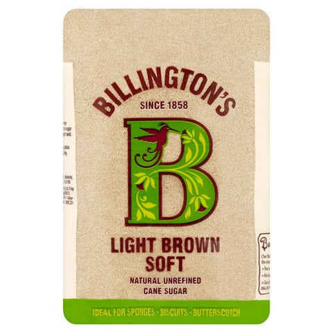 Billington's Light Brown Soft Sugar 1kg (Pack of 2)