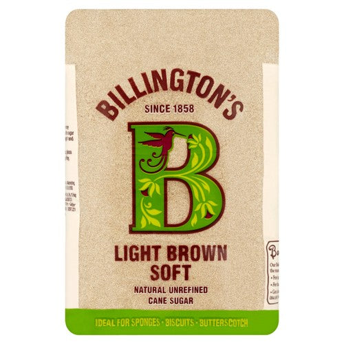 Billington's Light Brown Soft Sugar 1kg (Pack of 2)