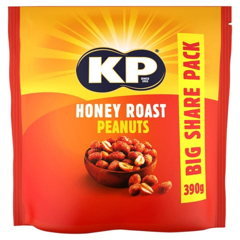 KP Nuts Honey Roast Peanuts 390g (Pack of 3)