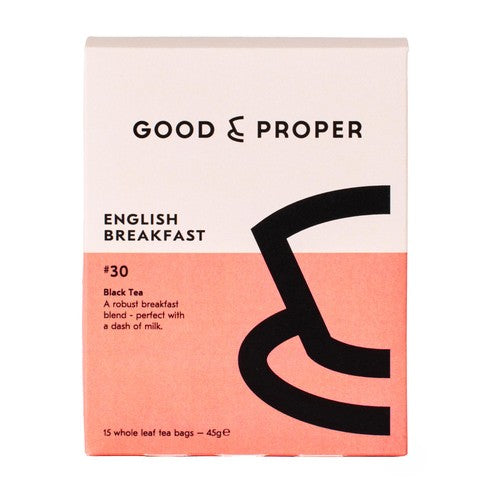 Good & Proper Tea English Breakfast Teabags 's (Pack of 3)