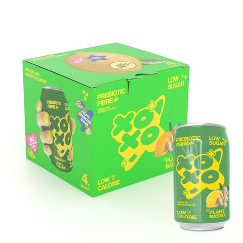 XOXO Sparkling Ginger & Lemon 4 x 330ml (Pack of 2)