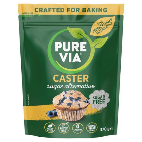 Pure Via Baker Secret Caster Sugar Alternative 370g (Pack of 2)
