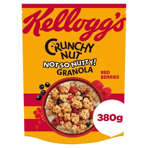Kellogg's Crunchy Nut Not So Nutty Red Berries Granola 380g (Pack of 3)