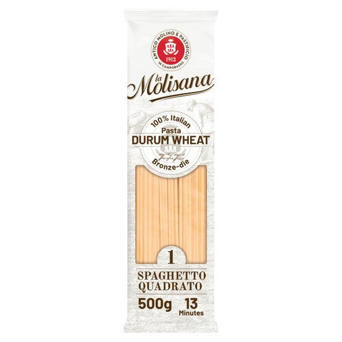La Molisana Quadrato Square Spaghetti Pasta No.1 500g (Pack of 3)