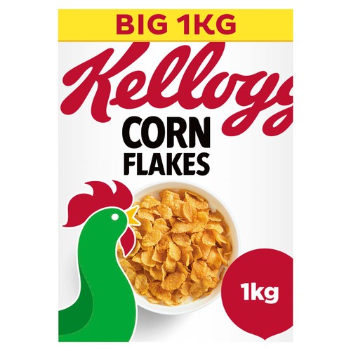Kellogg's Corn Flakes Breakfast Cereal 1kg (Pack of 3)
