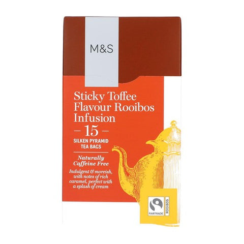 M&S Sticky Toffee Rooibos Infusion Teabags 15's (Pack of 3)