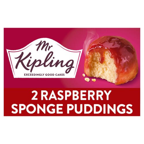 Mr Kipling Raspberry 2 Sponge Puddings (Pack of 3)