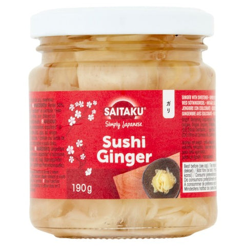 Saitaku Sushi Pickled Ginger 190g (Pack of 2)