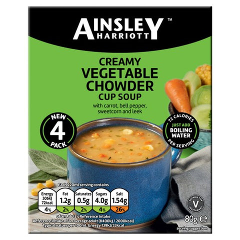 Ainsley Harriott Creamy Vegetable Chowder 80g (Pack of 2)