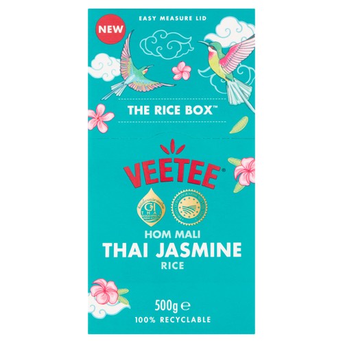 Veetee Thai Hom mali Jasmine Rice 500g (Pack of 3)