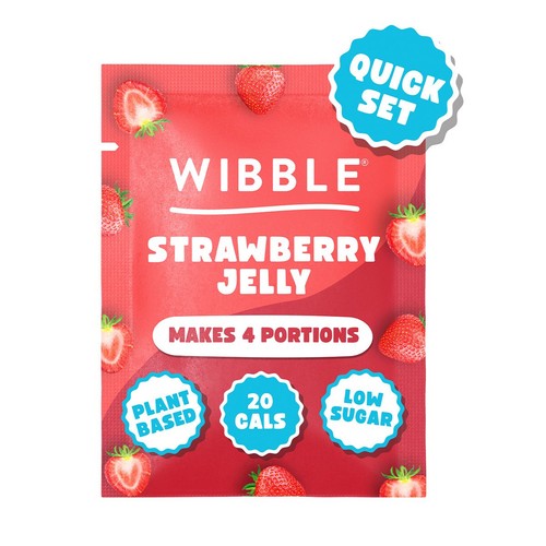 Wibble Plant-based Strawberry Jelly Crystals 57g (Pack of 3)