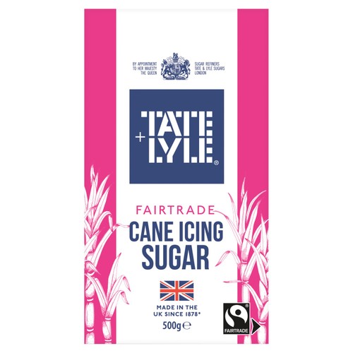 Tate & Lyle Fairtrade Icing Sugar 500g (Pack of 2)