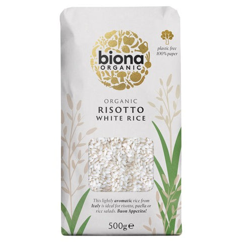 Biona Organic Risotto Rice White 500g (Pack of 3)