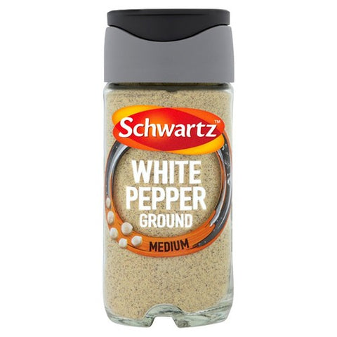 Schwartz Ground White Pepper Jar 34g (Pack of 2)