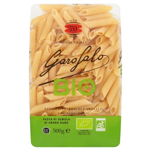 Garofalo Organic Penne Ziti Rigate Pasta 500g (Pack of 3)