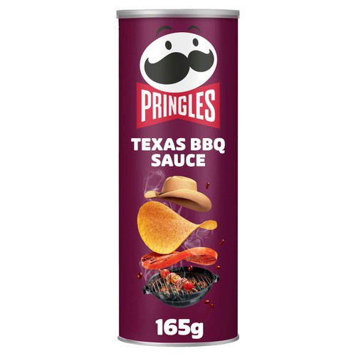 Pringles Texas BBQ Sharing Crisps 165g (Pack of 3)