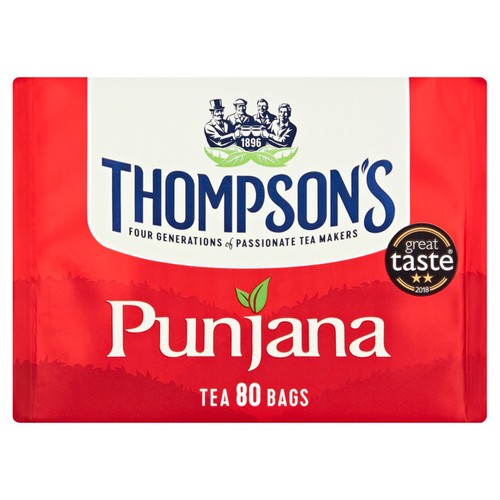 Thompsons Punjana Tea Bags 80's (Pack of 2)