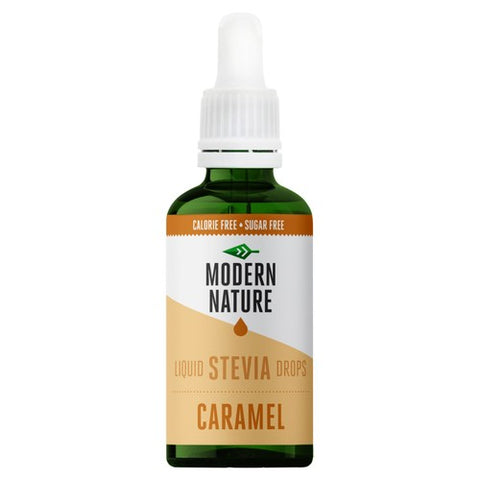 Modern Nature Stevia Drops Caramel Sweetener 50ml (Pack of 2)