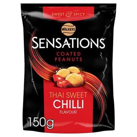 Sensations Thai Sweet Chilli Coated Sharing Peanuts 150g (Pack of 3)