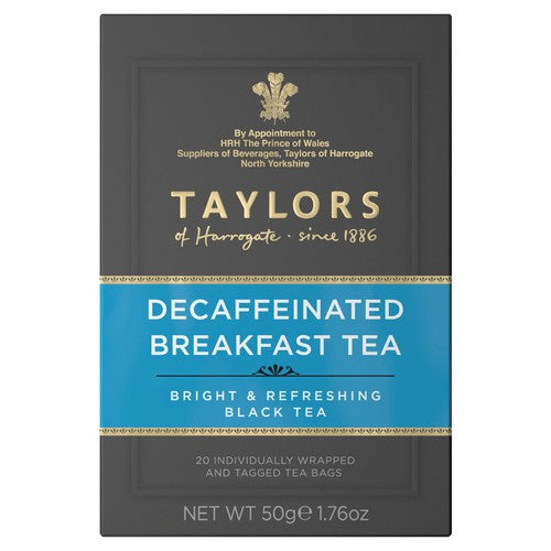 Taylors Decaffeinated Breakfast Teabags 20's (Pack of 3)