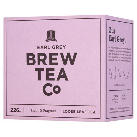 Brew Tea Co Earl Grey Loose Leaf Tea 226g (Pack of 2)