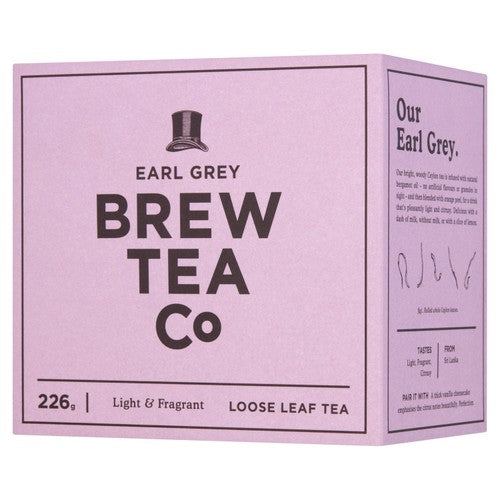 Brew Tea Co Earl Grey Loose Leaf Tea 226g (Pack of 2)