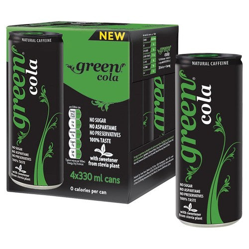 Green Cola 4 x 330ml (Pack of 2)