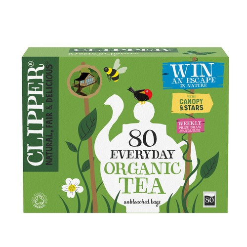 Clipper Organic Everyday 80 Tea Bags 80's (Pack of 2)