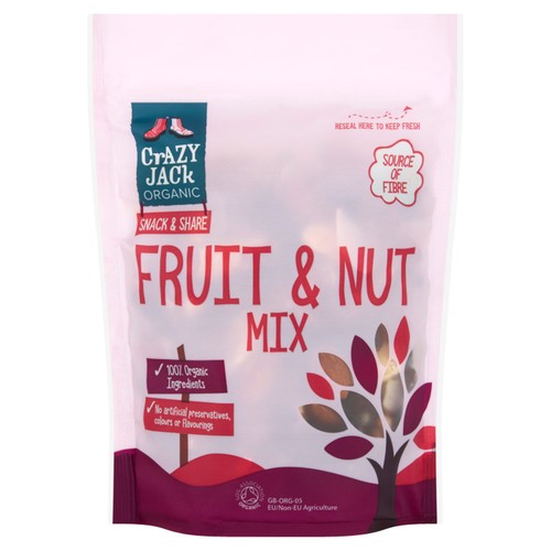 Crazy Jack Organic Fruit & Nut Mix 200g (Pack of 3)