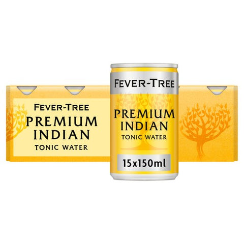 Fever-Tree Indian Tonic Water 15 x 150ml (Pack of 2)