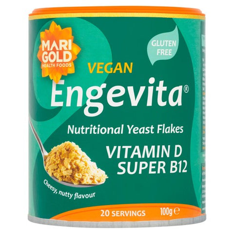 Marigold Super Engevita Yeast Flakes with Vitamin D & B12 100g (Pack of 2)