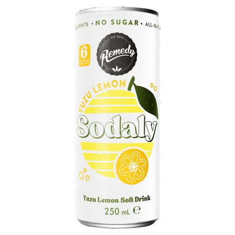 Remedy Sodaly Yuzu Lemon 250ml (Pack of 6)