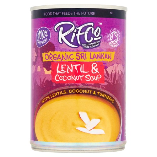 Rifco Organic Free From Sri Lankan Lentil & Coconut Soup 400g (Pack of 2)