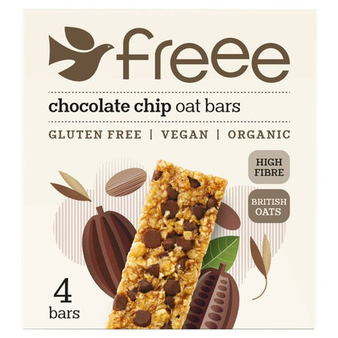 Freee Organic Gluten Free Chocolate Chip Oats Bars 4 x 35g (Pack of 3)