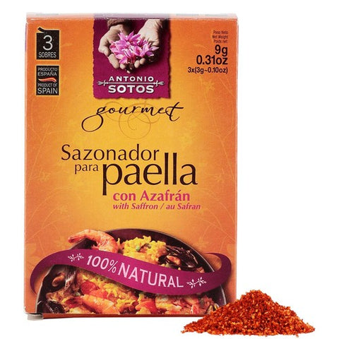 Brindisa Sotos Paella Seasoning with Saffron 9g (Pack of 2)