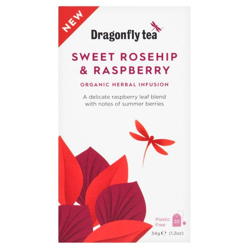 Dragonfly Organic Sweet Rosehip & Raspberry 20's (Pack of 3)