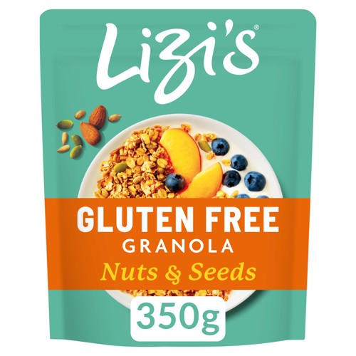 Lizi's Gluten Free Granola Nuts & Seeds 350g (Pack of 3)