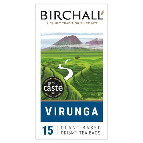 Birchall Virunga Afternoon Tea - 15 Prism Tea Bags 15's (Pack of 3)