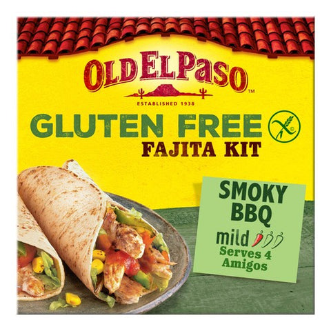 Old El Paso Mexican Gluten Free Smoky BBQ Fajita Kit 462g (Pack of 2)