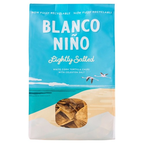 Blanco Nino Lightly Salted White Corn Tortilla Chips 170g (Pack of 3)